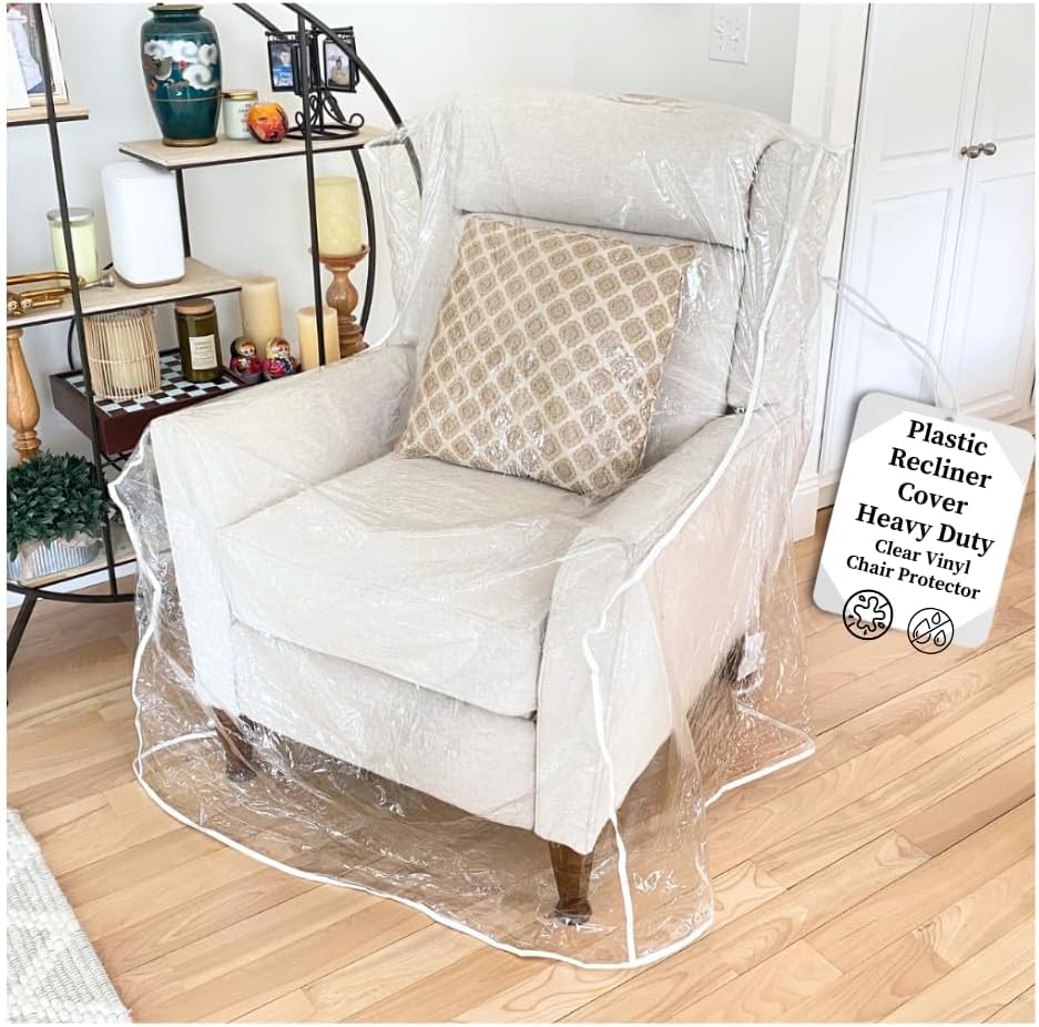 Evelots Dining Room/Kitchen Chair Cover/Protector-8 Pack- Heavy Duty Clear PVC Vinyl-No Dust/Spill/Pet Hair/Pet Claws, Easy Clean Slipcover