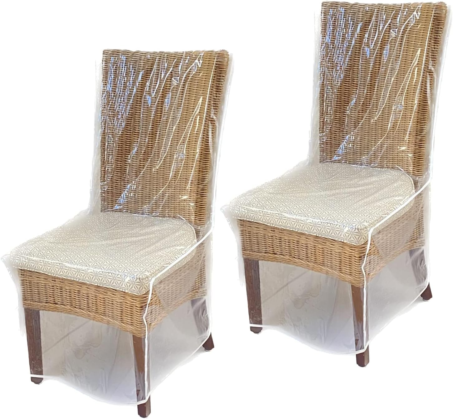 Evelots Dining Room/Kitchen Chair Cover/Protector-8 Pack- Heavy Duty Clear PVC Vinyl-No Dust/Spill/Pet Hair/Pet Claws, Easy Clean Slipcover