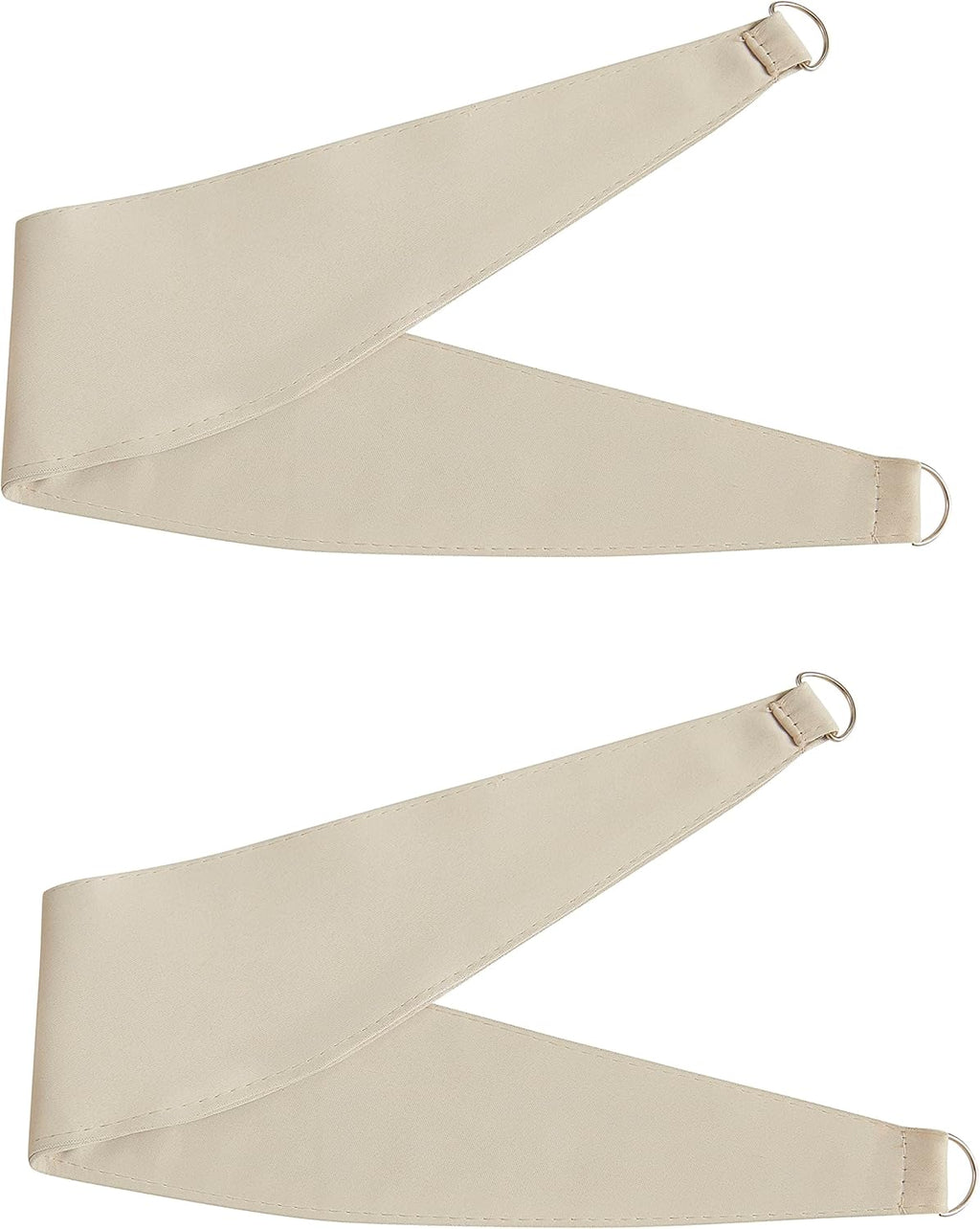 Bujasso Beige 90% Blackout Curtains with Sheer Overlay Mix and Match Double Layer Thermal Insulated Window Panels 84 inch for Living Room Bedroom Beige Drapes with Tiebacks Grommet Top 37" Wx84 Lx2