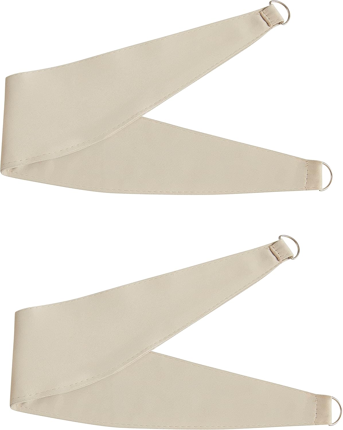 Bujasso Beige 90% Blackout Curtains with Sheer Overlay Mix and Match Double Layer Thermal Insulated Window Panels 84 inch for Living Room Bedroom Beige Drapes with Tiebacks Grommet Top 37" Wx84 Lx2