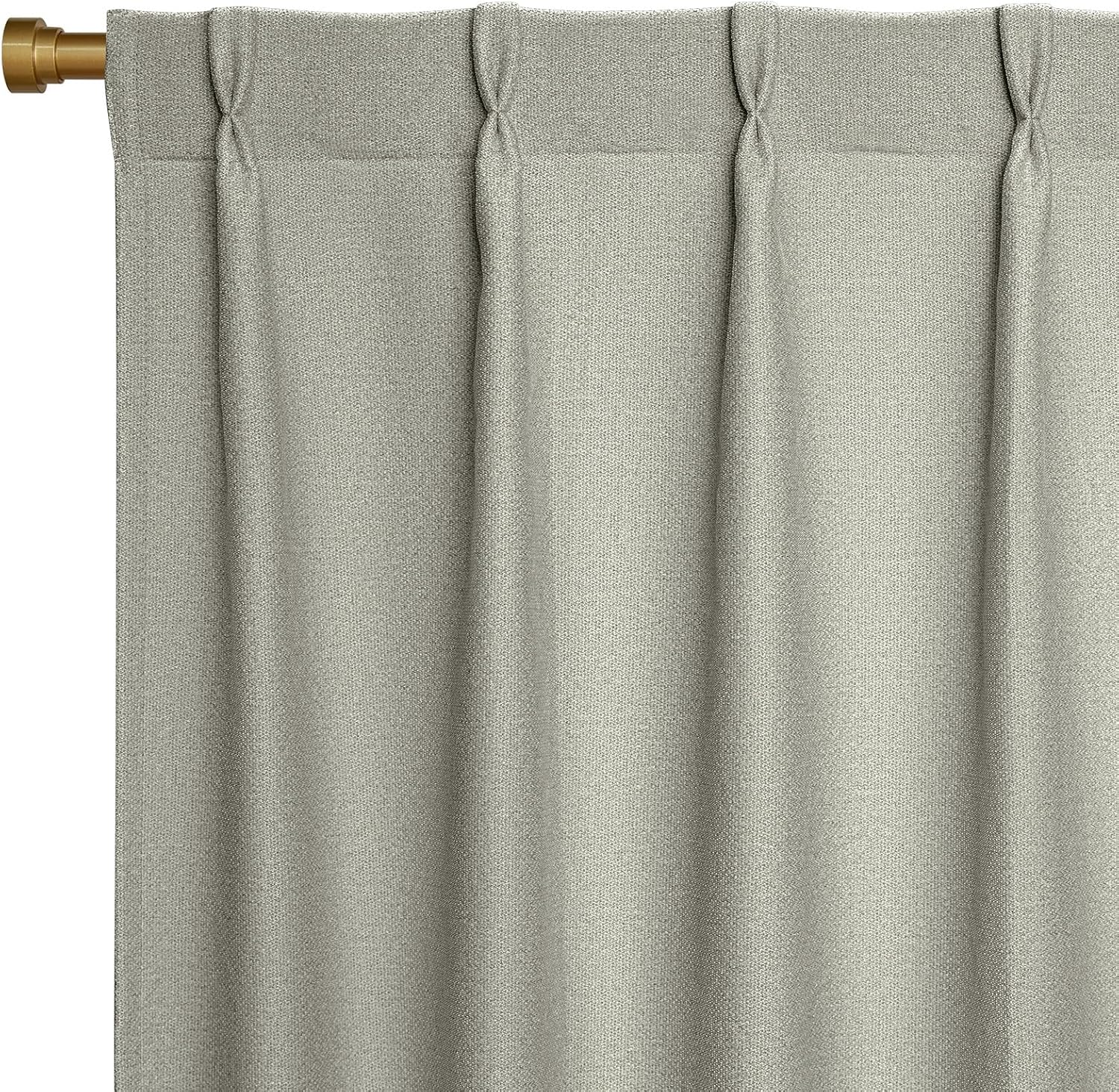 Joydeco Linen Curtains 96 inch Length 2 Panel Set, Light Filtering Curtain for Living Room Bedroom, 52 inch Wide Drapes with Rod Pocket Back Tab (96" Lx52 W, Ivory on Linen)